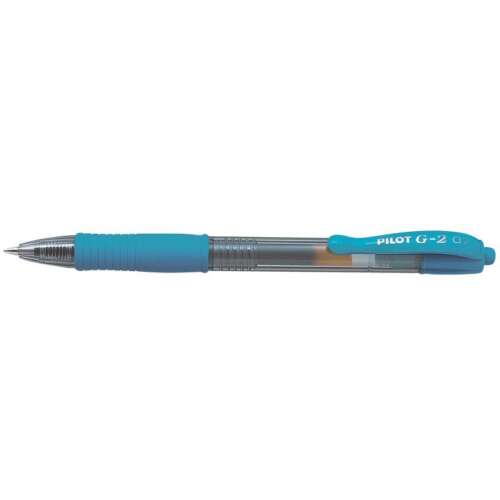 Gélové pero 0,7 mm, tlačidlový pilot g-2, farba písania nebesky modrá 41313571