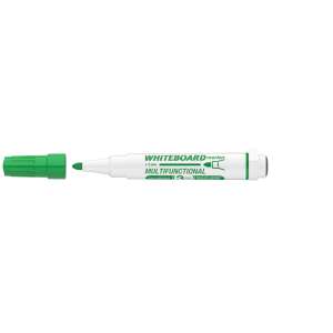 Zielony marker do tablicy, 1-3 mm, wielofunkcyjny, ICO Markeraser, magnetyczny, z gumką - ICO
