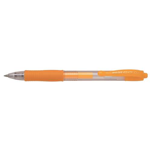 Gélové pero 0,7 mm, gombík pilot g-2, farba písania neónová broskyňová 41313704