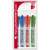 ICO Flipchart marker 4 pack, red, green, blue, black, 1-4mm chisel tip