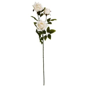 Fehér mű rózsa többvirágú 86cm