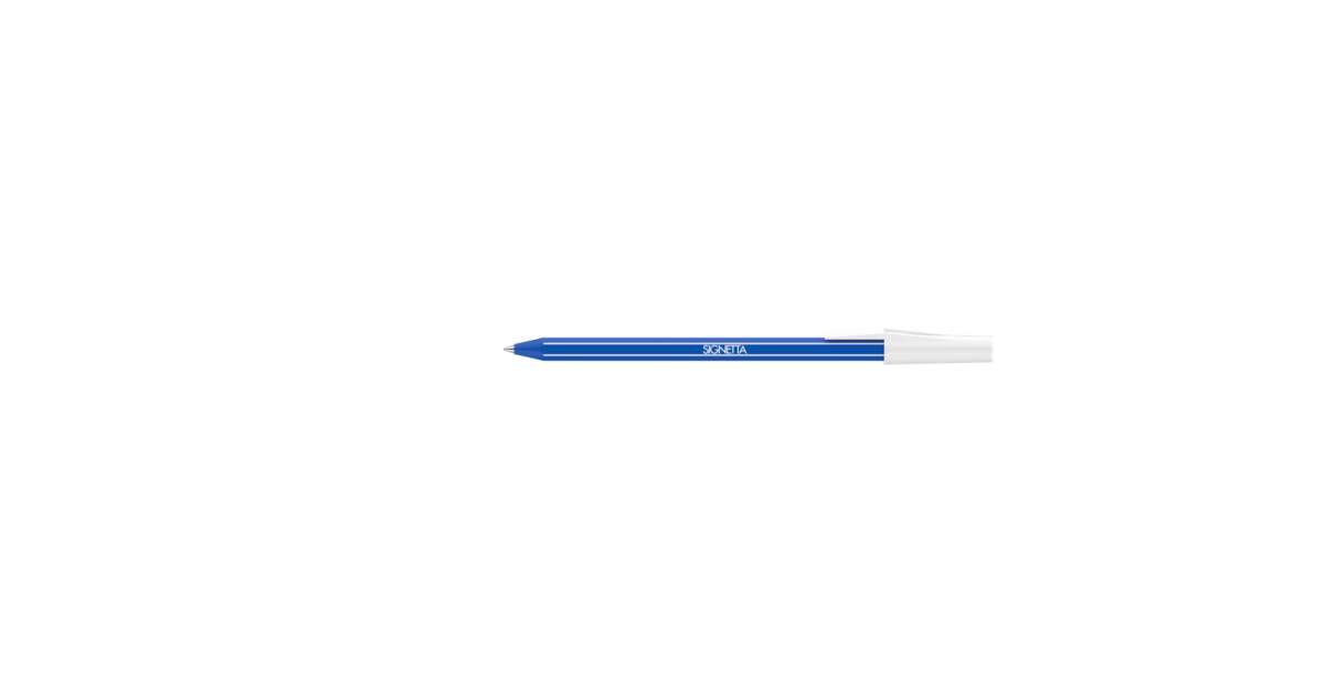 Ballpoint pen 0,7mm, cap, ico signetta, writing colour blue