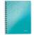 LEITZ WOW A5 spiral notebook, ice blue, 80 sheets, squared, collegeblock