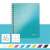 LEITZ WOW A5 spiral notebook, ice blue, 80 sheets, squared, collegeblock, with color options
