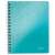 LEITZ WOW A5 spiral notebook, ice blue, 80 sheets, squared, collegeblock