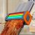 A Rainbow Mop préselő mechanizmusának közeli képe, amely bemutatja, hogyan csavarja ki a felesleges vizet