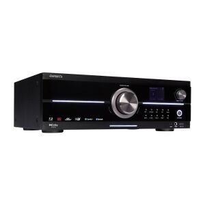 Aiwa AVR-7210 7.2-kanałowy wzmacniacz stereo kina domowego, czarny, widok z przodu - Wzmacniacz