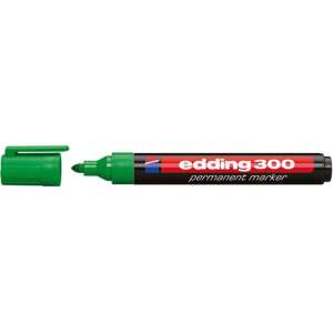 edding 300 Permanentmarker, grün, 1,5-3 mm abgeschrägte Spitze - Marker