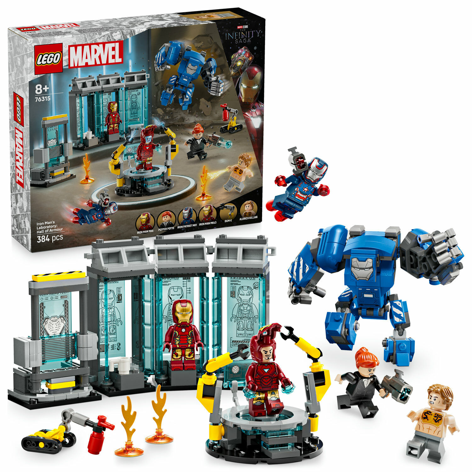 E-shop LEGO® Marvel Iron Man a jeho laboratórium: Sieň brnenia 76315