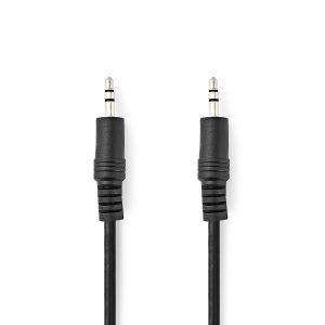 Nedis Sztereó audio kábel 3,5 mm Férfi | 3,5 mm Férfi | Nikkelezett | 0,50 m | kerek | Fekete cagl22000bk05 125564906 - Audio-video kapcsoló