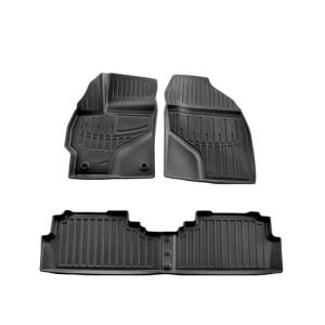 Autokoberce pre Toyota Prius V 2011-2015, čierne gumové vaničky, sada 4 kusov, úplné pokrytie - Autokoberce