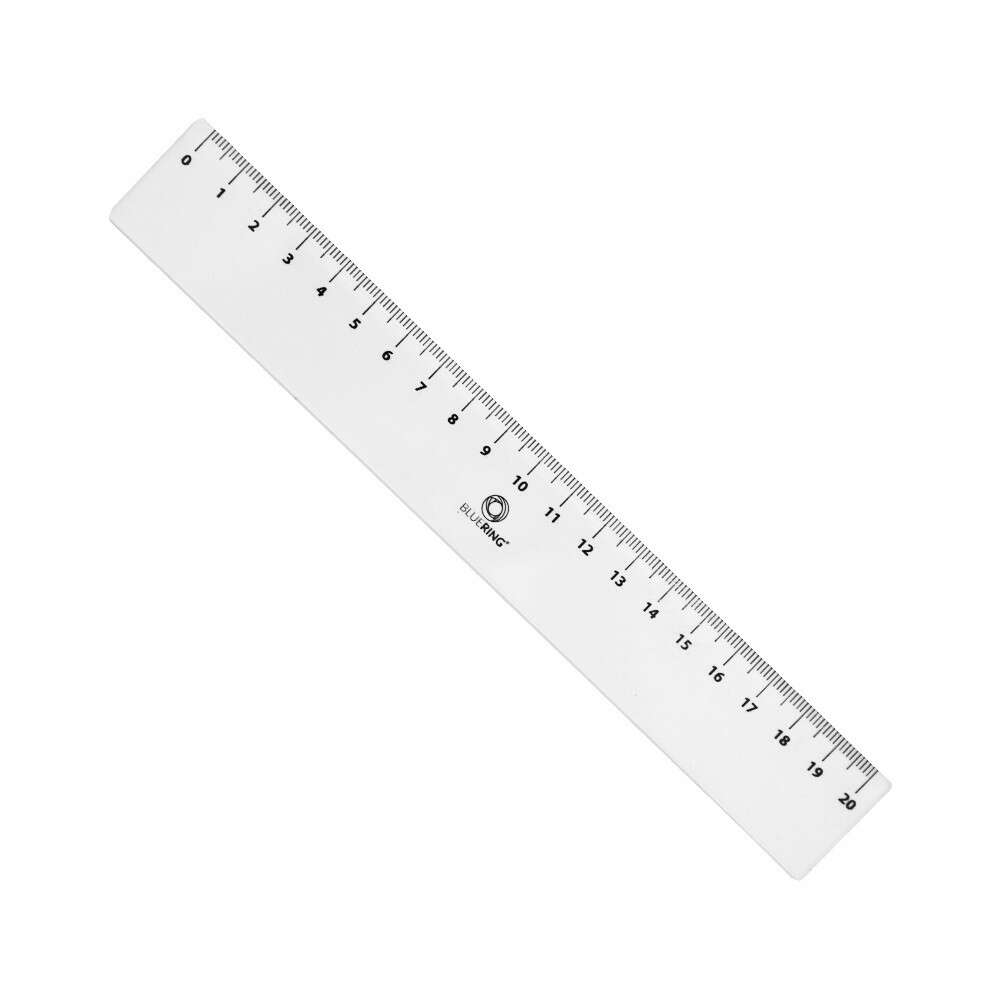 Vonalzó 20cm, műanyag bluering®