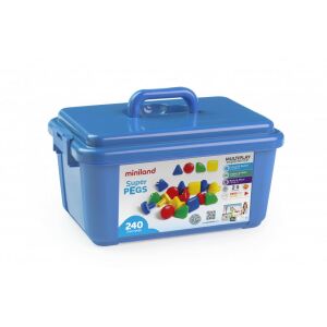 Pótgombok óriás pötyihez 240 db-os, 39 mm-es, MINILAND SuperPegs ML95072 125567047 - Kreatív játék