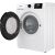 Gorenje W1NGPI61SBS front load washing machine with open door, angled view
