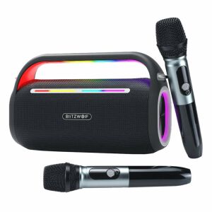Blitzwolf BW-WA7 vezeték nélküli karaoke hangszóró, 120W, Bluetooth 5.0, 8000 mAh, fekete 125571310 - Audio