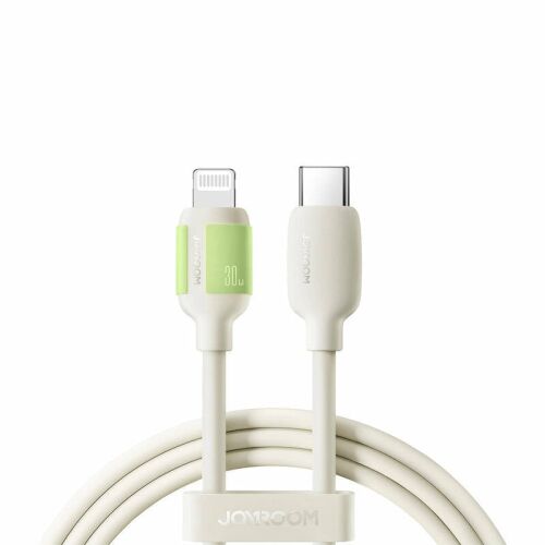 Joyroom S-A53 USB-C - Lightning kábel, 30W gyors töltés, bézs színű - Joyroom