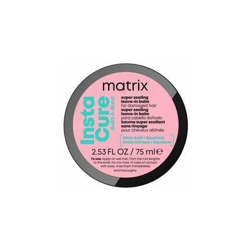 Crema leave-in reparatoare Matrix Instacure Build-A-Bond Super Sealing, pentru par deteriorat, cu acid citric si scualan 75ml 125571626