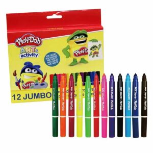 Farbige Play-Doh-Marker – 12 Farben 125572009 - Musikinstrumente zum Spielen, Zeichentafeln, Schreibtafeln, Schreibwaren-Sets, Kreative Spiele, Maltafeln und Filzstifte