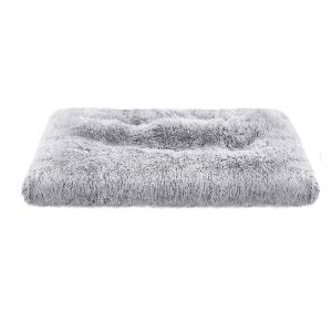 FEANDREA Pat pufos pentru câini, covoraș mare gri pentru animale de companie - Paturi pentru câini