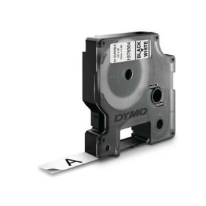 DYMO D1 12mm black on white label tape for label makers - Brother