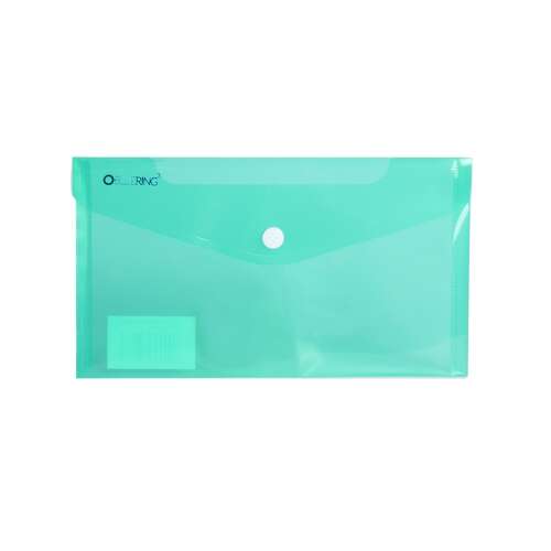 Ablagetasche dl `cheque` patent pp bluering® transparent grün