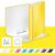 Leitz Wow A4 Yellow Ring Binder with Capacity Info