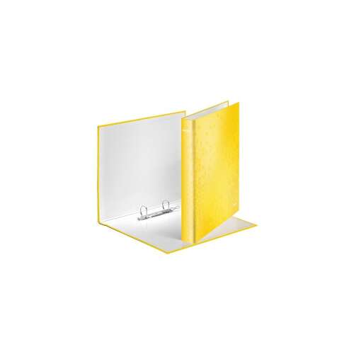 Leitz Wow A4 Maxi 4cm D-Ring Binder, Yellow