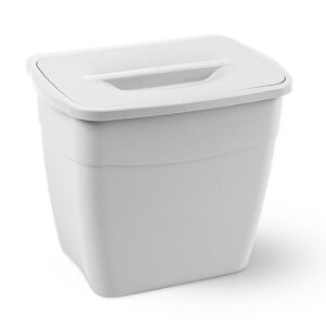 Бял кош за боклук Koala, 6L, с капак, висящ - Отпадъци