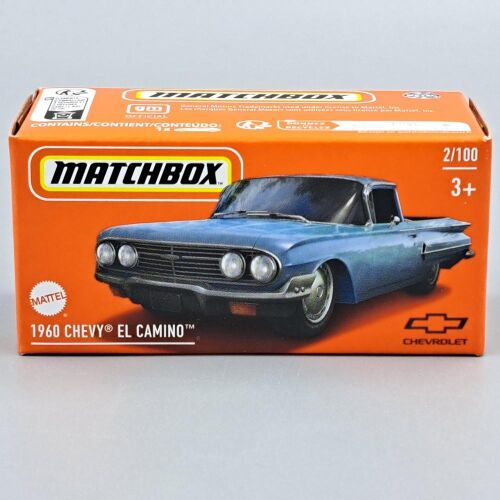 Matchbox 1960 Chevy El Camino kék fém autómodell dobozban - Matchbox