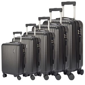 Dollcini Világjáró Set de Bagaje Negru - Set de 5 valize - Dollcini Valize