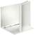 Esselte A4 panorama ring binder, white, 4 rings, 2.5cm