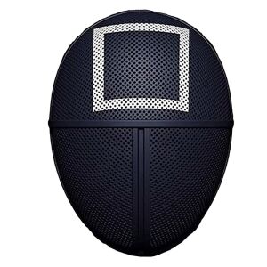 Set mit drei Karnevalsmasken, Squid Game, quadratisch, schwarz 125594815 - Kostüme für Erwachsene