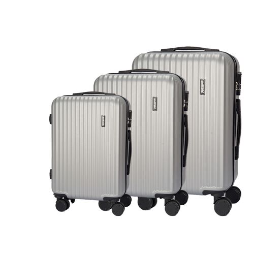 Dollcini, Világjáró Bőrönd 3db set, 28"24"20", 528282_D_3db, szürke