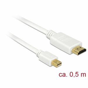 Delock Kábel mini Displayport 1.1 dugó &gt; HDMI-A dugó 0,5 m (83993) 125603372 - DisplayPort átalakító