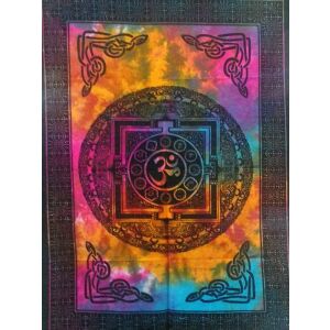 OM Mandala mintás pamut faliszőnyeg vagy terítő 125603705 - Ágytakaró