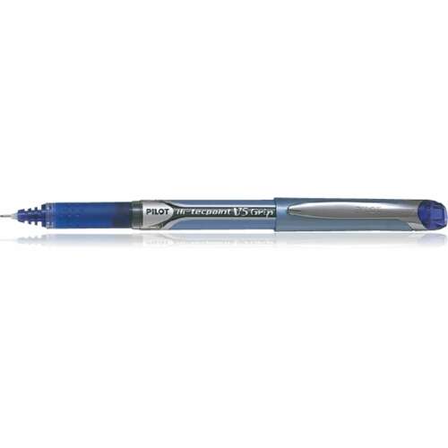 Pilot Hi-Tecpoint V5 Grip Rollerball Pen, 0.3mm, Blue Ink