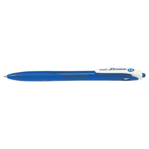 Guľôčkové pero 0,5 mm, tlačidlové držadlo rexgrip, extra jemný pilot, farba písania modrá 41316007