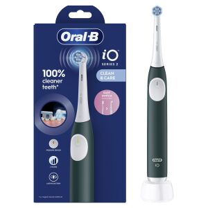 Електрическа четка за зъби Oral-B iO2 Series Forest Green и опаковка - Душ за уста и Електрическа четка за зъби