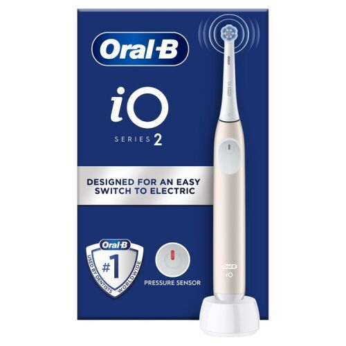 Periuță de dinți electrică Oral-B iO2 Series Calm Pink cu senzor de presiune