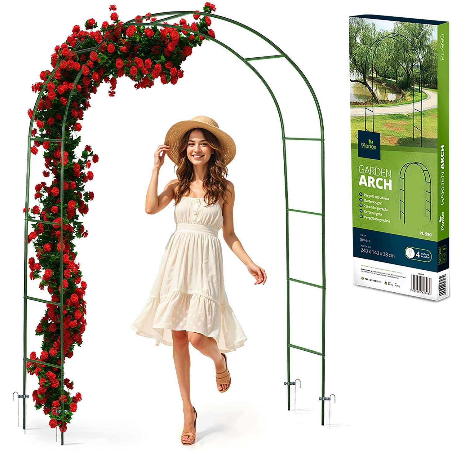 Kerti pergola boltív 240 cm plonos pl-990