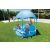 Family Enjoying Intex Metal Frame Pool with Canopy