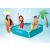 Family enjoying Intex square metal frame pool