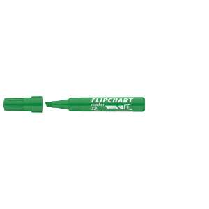Flipchart marker pe bază de apă 1-4mm, tăiat artip 12 verde 45357399 Markere whiteboard