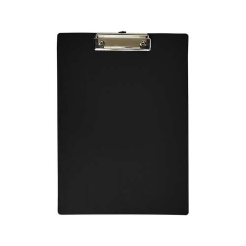 Agendă neagră A4 cu clip metalic, marca Bluering