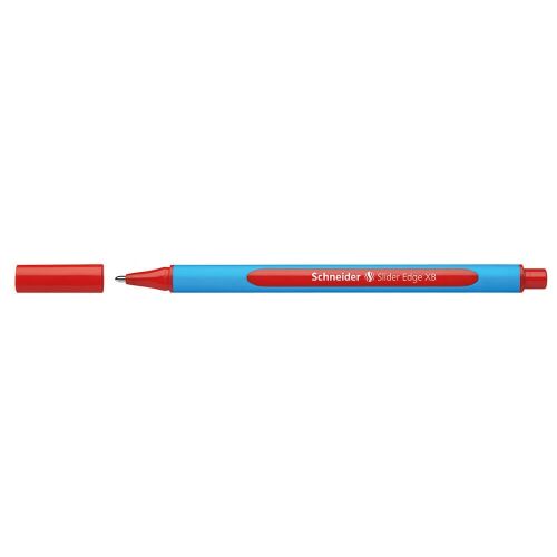 Schneider Slider Edge XB Kugelschreiber rot, Kappe abgenommen