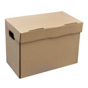 Bluering Archiváló konténer 355x190x255 mm, kartondoboz fedéllel és fogantyúkkal - Archiváló doboz