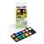 Nebulo 12 color watercolor paint set with brush in a plastic case