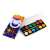 Nebulo 12 color watercolor paint set with brush, 28mm pans