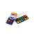 Nebulo 12 color watercolor paint set with brush, 28mm pans