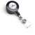 Durable retractable badge holder, black